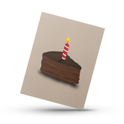 Birthday "Black Cake" Card