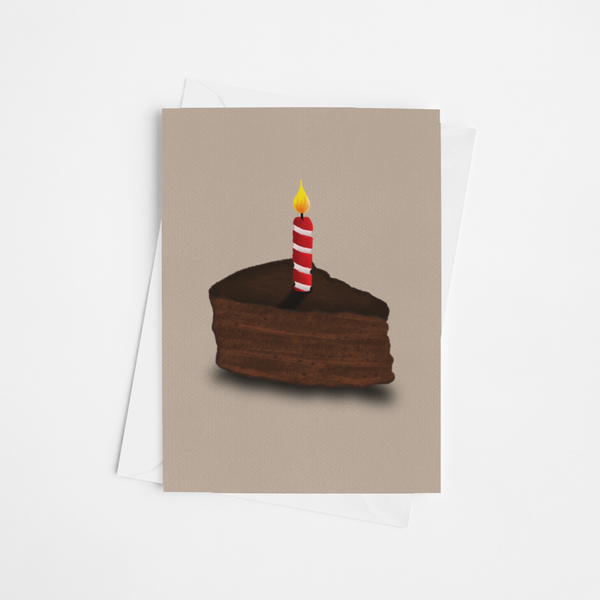 Birthday "Black Cake" Card