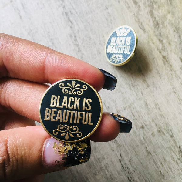 Black is beautiful pin | Enamel pin