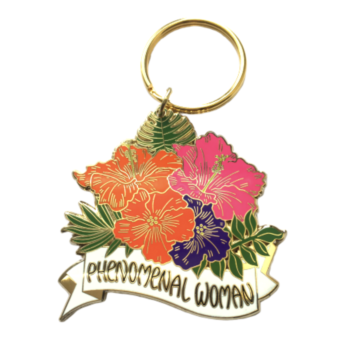 Phenomenal Woman Hibiscus Keychain | Keychain