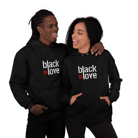 I Love Black Love Unisex Hoodie | 