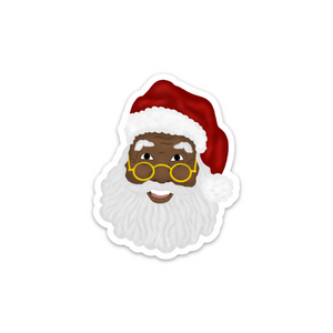 Black Santa sticker