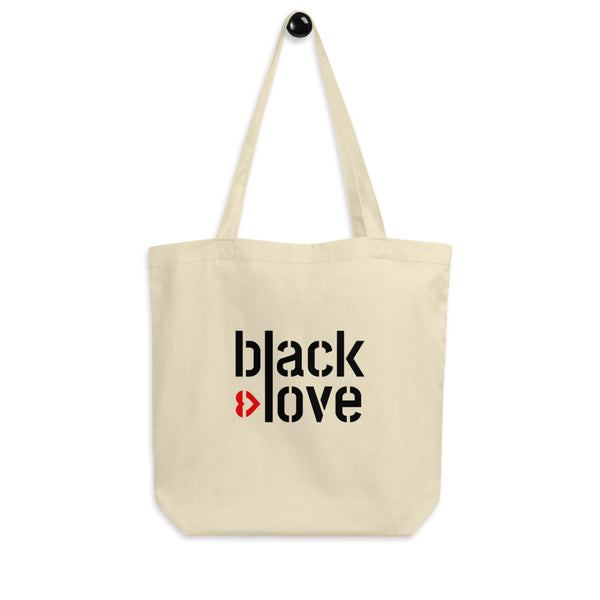 I Love Black Love Tote Bag | 