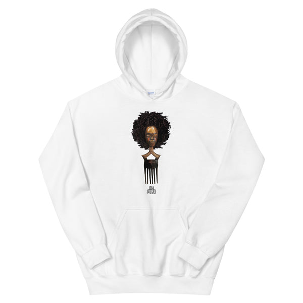 Afro pick mask hoodie - afro | 