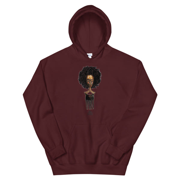 Afro pick mask hoodie - afro | 