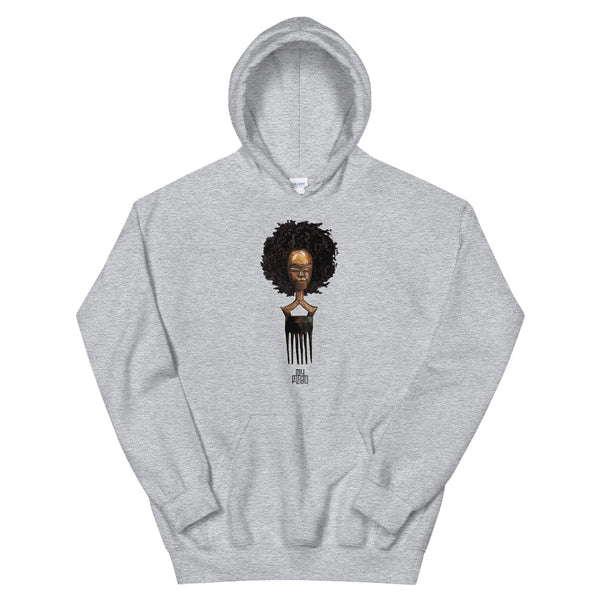 Afro pick mask hoodie - afro | 