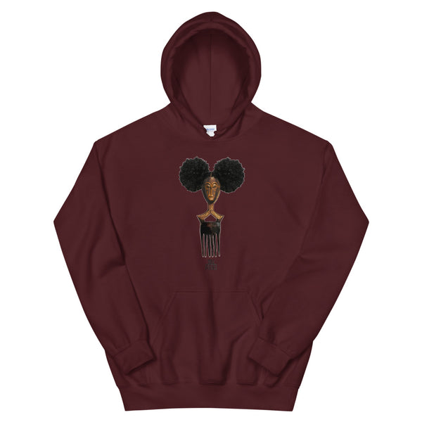 Afro Pick Mask Hoodie - Afro Puff | 