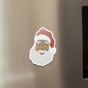 Black Santa magnet